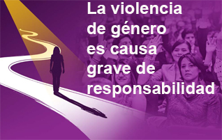 La violencia de género es causa de grave responsabilidad